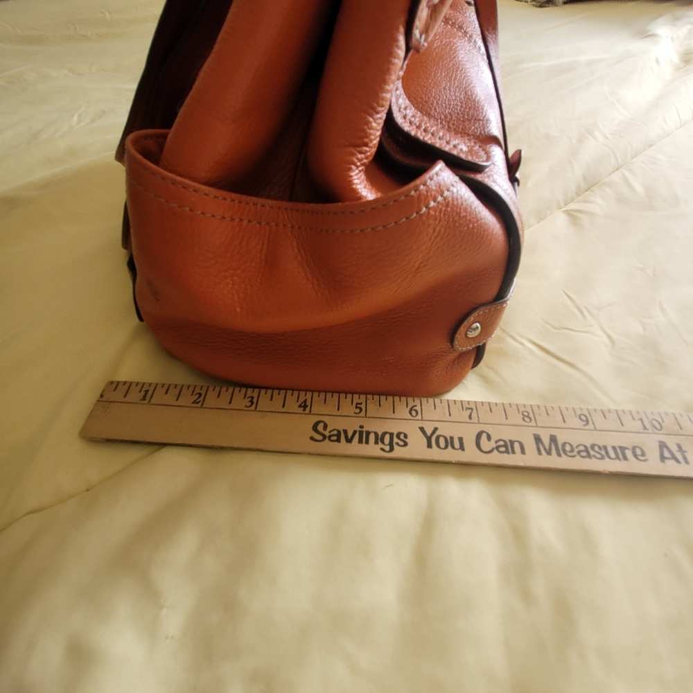 Tignanello orange pebbled tote - Picture 9 of 11